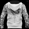 Herren Hoodies Egyptian Gods Ancient Tattoo White 3D Full Printed Hoodie für Männer und Frauen Sweatshirt Zip Pullover Freizeitjacke