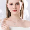 Ketten Mutter Tochter Halsketten Große Halskette Europäischer und amerikanischer verkupferter Platinanhänger Exquisiter Disc-Zirkon-Stil