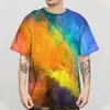 Męskie koszule T Summer Strasze krótkie rękawowe luźne koszulka Ogniła koszula moda Top Street Hip Hop Graphics Funnymen's