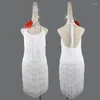 Stage Wear Flapper Tassel Dress Women Charleston Party -kostuums voor Latin Dance Salsa Tango Ballroom Performance