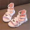 „Entzückende modische Sommer-Mädchensandalen für Kinder – Strandhausschuhe mit weichem Boden und Prinzessin-Römer-Design, perfekt für Kleinkinder und Kleinkinder.“