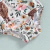 Zweiteiliger Sommer-Kind-Baby-Bikini-Kind-Badebekleidungs-Baby-Badeanzug-Druck-Kleinkind-Mädchen-Badeanzug-Rüschen-Abnutzung