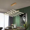 Pendelleuchten Minimalistischer Wohnzimmer-Kronleuchter Postmoderne Atmosphäre Zuhause Ursprüngliche Persönlichkeitslinie Licht Restaurant
