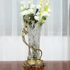 Vaser Crystal Vase High-End Luxury Pure Copper Bird Czech Importerad stor blommor Hemma vardagsrum Dekorationer DESGITIONER ANVÄNDNING