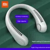 Fans 2022 Nieuwe Xiaomi Bladeeless Fan Portable Neck Fan USB Oplaadbare fan Mute Sportfans Air Cooler Cooling Wearable Neckband Fans