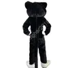 Nuevo disfraz de Mascota de gato negro de felpa para adultos, personaje personalizado de dibujos animados de Anime, disfraces de cumpleaños de Navidad de tamaño adulto