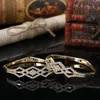Bangle 2pcs Geometric Crystal Bracelet Arabian Wedding Gown Women's Robe Jewelry Morocco French Accessories