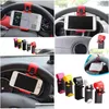 Auto houder stuurwiel mobiele telefoon Mount Buckle Socket voor MI8 SE 6x Mi6 Mi A1 Mix 2S GPS Stands Drop Delivery Mobiles Motorcycl DHFKF