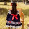 Vestidos de menina Josaywin Winter Dress for Girls Baby Manga longa Cute Lolita Ball vestido Floral Wedding Princess Party Vestidos