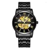 Wristwatches Kimsdun Fashion Double-sided Hollow Automatic Mechanical Watch Men's Waterproof Business