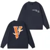 Felpa con cappuccio vlone 2023 Designer Warm Felpe con cappuccio Maglione Moda donna Streetwear Pullover Felpa Felpa con cappuccio allentata Coppia Top Abbigliamento riflettente