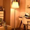 Golvlampor modern enkel led lampa dimbar vit tyg el studie vardagsrum sovrum kreativt dekorativt kontor