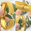 Bracelets de charme Luxury Dubai Gold Color Bangles for Women 24k Praado Indian African Wedding Etiópia Jóias de mão árabe 230508