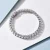 Keten oevas 100% 925 Sterling zilver 46 mm smaragd gesneden hoge koolstof diamant armbanden voor vrouwen verloving bruiloftsfeest fijne sieraden 230508