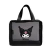 Girls Kawaii Black Mesh Cosmetics Bag Girl Kuromi Melody Casual Casual Princess Accessories Big Captise All Match