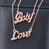 قلادة قلادة Leeker Fashion Rose Gold Color Necklace for Women stair on the Neck Party Jewelry Association Rlchoker 555 LK3