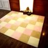 Oreiller/Patchwork décoratif en peluche mousse tapis rampant Puzzle tapis pour enfant salon chambre paillasson de sol