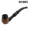 Smoking Pipes Black sandalwood 103MM mini curved pipe smoking set