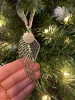 Its a Wonderful Life Inspired Christmas Angel Bell Ornament with Stainless Steel Angel Wing Charm 8556