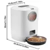 Feeding New Automatic Cat Dog Feeder 4.5L Automatic Pet Feeder Dry Food Dispenser For Cats And Small Dogs With Stainless Steel Bowl