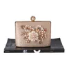 Evening Bags Sequined Flower Shell Beading Bucket Design Party Handbags Pearl Wedding Bridal Female Purse 230427