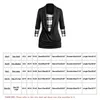 Kvinnors T-skjortor Casual Gothic Women's T-shirts Plus Size Roll Up Sleeve Plaid Top Pullover för dagligen