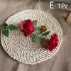 Ghirlande di fiori decorativi 3 teste 64 cm gambo lungo rosa peonia di seta rosa bouquet artificiale falso per la decorazione domestica di nozze al coperto