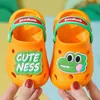 Slipper Cartoon Home Slippers Kinderen Fashion schattige zacht opgeloste niet-slip sandalen Zomerontwerpschoenen Baby unisex PVC Round Head Slippers 230509