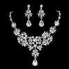 Wedding Hair Jewelry High Quality Fashion Crystal Bridal Set Bride Tiara Crowns Earring Necklace Accessories 230508