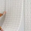 Nowy 70cm * 1m 3D wzór cegły naklejka ścienna Panel samoprzylepny wodoodporna tapeta do salonu Home Decoration