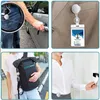 Sieradenzakken 2 stks intrekbare trek sleutelring id badge lanyard naam tag kaarthouder reel riem clip