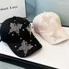 Nieuwe lente- en zomerhoeden dames strassetonen Casual veelzijdige kleine verse pet zonnebrandcrème zonnebrandcrème Baseball cap