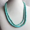 Kettingen 35/40/45/50/55 cm 2 4mm 3 6mm Heishi Blue Turquoise ketting Natuurlijke stenen sieraden Elegante voortreffelijke parelketen Choker Collier