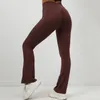 Pantalons actifs Yoga à jambes larges femmes Leggings Gym collants de sport haute élastique Fitness évasé Streetwear Scrunch BuLeggings