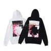 2024 % 60 Off Style Trendy Fashion Sweater Painted Stripe Loose Hoodie Masculino e Feminino Designer Coatjqm1off Pulôver Off White e Black White Fox Hoodies