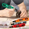 Electric Drill USB Mini Cordless Drill Rotary Tools Kit Wireless Drill 3 Speed Electric Carving Pen for Jewelry Polishing Carving Dremel Tools 230509