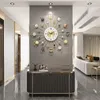 壁の時計はミュートとシンプルなクォーツ時計リビングルームパーソナリティクリエイティブライト豪華なヨーロッパモダンファッション