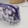 Ragazze Kawaii Clear Pencil Bag Girl Kuromi Stampa Accessori borse grande capacità