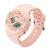 Relógios de pulso Sanda 2023 Relógios femininos casuais Fashion Luxury Digital Quartz Watch for feminino Relógio 5ATM Relogio feminino à prova d'água