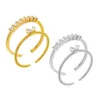 Band Rings 2023 Europe America Japan and South Korea Fashion New Love Open Ring مجموعة النساء والمجوهرات حفلات حفلات حفلات الزفاف الزوجين Z0509