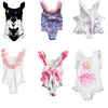 Kinderbadebekleidung Baby Mädchen Einhorn Kleidung Plissee Ärmel Bikini Badeanzug Mädchen Strand Kostüm Neugeborenen Jungen Kleidung Sets P230509