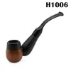 Smoking Pipes Black sandalwood 103MM mini curved pipe smoking set