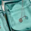 Hart tag luxueuze ketting terugkeer naar hart kettingen dames schattig ontwerp forlady trendy tiktok roze blauw vergulde zilveren keten moeder s cadeau ins nice e23