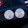 20 Styles Trendy 925 Sterling Silver Lab Diamond Stud Earring Party Wedding Earrings For Women Men Charms Birthday Jewelry Gift