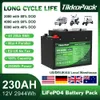 TIKKOPACK 12V 230Ah LiFePO4 Batteria 3KW Batteria agli ioni di litio fosfato con BMS per sistema di energia solare EU US Tax Free
