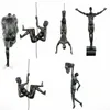 Dekorative Objekte Figuren 1pc Klettermann Wandskulpturen Harzstatue Klettersportler Mann Kunst Handgefertigte Sportverzierung Heimfiguren Miniaturen 230509