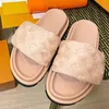 Designers Pool Pillow Mules Women Sandals Sunset Flat Comfort Mules Velbs Padded Front Strap Trapers Fashionable Ease to-Wear Style Slides 35-45