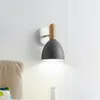 Lâmpada de parede Moderna LED de madeira nórdica alumínio iluminação para sala de leitura de cozinha à beira da cozinha Luzes de decoração minimalista interna