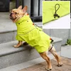 Regenmäntel INVWO Haustier-Nylon-wasserdichter Poncho, Regentage für Hunde, erhältlich in allen Jahreszeiten, verstellbarer und reflektierender Regenmantel, XSXXL-Größe