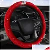 Couvre Volant Motoers Voiture Ers De Protection Antidérapant En Daim Er Chaud Mode Intérieur Accessoires Drop Delivery Mobiles Moto Dhwgj